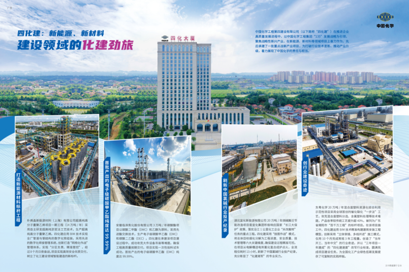 《施工企業管理》聚焦中國化學工程四化建在新能源、新材料領域項目建設亮眼成果